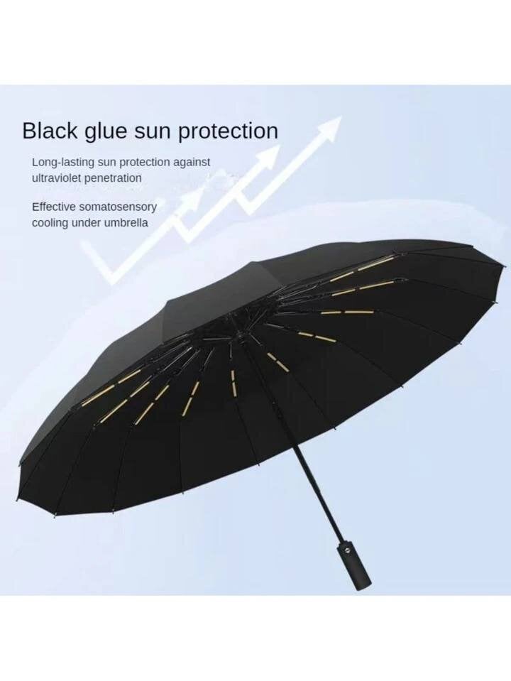 Automaattinen musta sateenvarjo, Electronics LV-269 hinta ja tiedot | Naisten sateenvarjot | hobbyhall.fi