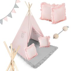 Lasten teltta, Nukido, vaaleanpunainen hinta ja tiedot | Lasten leikkimökit ja -teltat | hobbyhall.fi