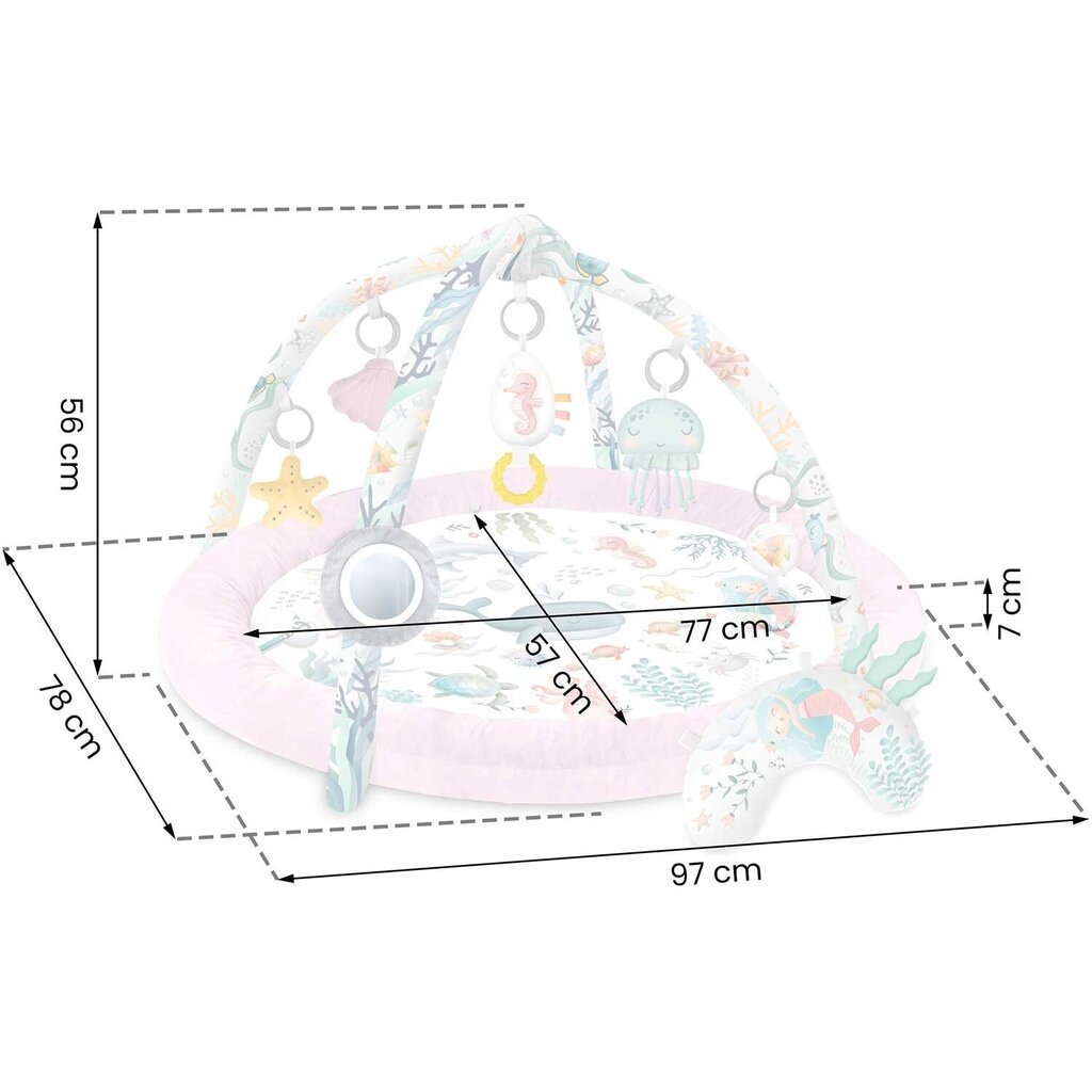 Interaktiivinen leikkimatto, vaaleanpunainen hinta ja tiedot | Leikkimatot | hobbyhall.fi