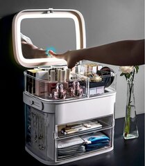 D'Luxe Star kosmetiikkasäilytysjärjestelmä LED-valopeilillä hinta ja tiedot | Kosmetiikkalaukut ja peilit | hobbyhall.fi