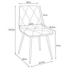 Keittiötuoli Akord SJ.3, musta hinta ja tiedot | Ruokapöydän tuolit | hobbyhall.fi