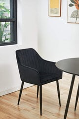 2 tuolin sarja Akord SJ.040, musta hinta ja tiedot | Ruokapöydän tuolit | hobbyhall.fi