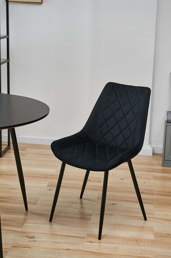 2 tuolin sarja Akord SJ.0488, musta hinta ja tiedot | Ruokapöydän tuolit | hobbyhall.fi