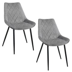 2 tuolin sarja Akord SJ.0488, harmaa hinta ja tiedot | Ruokapöydän tuolit | hobbyhall.fi