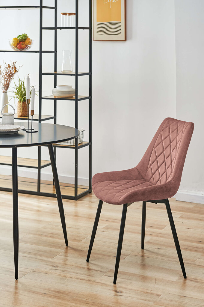 2 tuolin sarja Akord SJ.0488, vaaleanpunainen hinta ja tiedot | Ruokapöydän tuolit | hobbyhall.fi