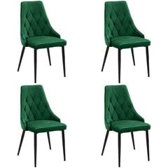 4 tuolin setti Akord SJ.054, vihreä hinta ja tiedot | Ruokapöydän tuolit | hobbyhall.fi
