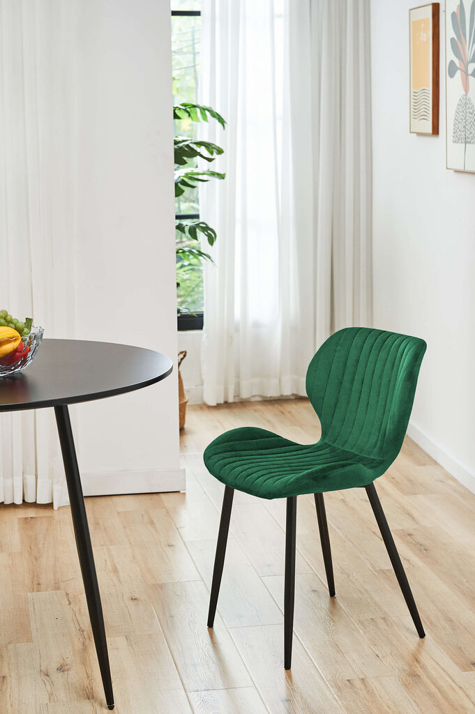 4 tuolin sarja Akord SJ.17, vihreä hinta ja tiedot | Ruokapöydän tuolit | hobbyhall.fi