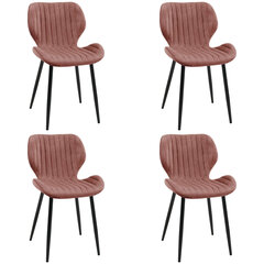 4 tuolin sarja Akord SJ.17, vaaleanpunainen hinta ja tiedot | Ruokapöydän tuolit | hobbyhall.fi