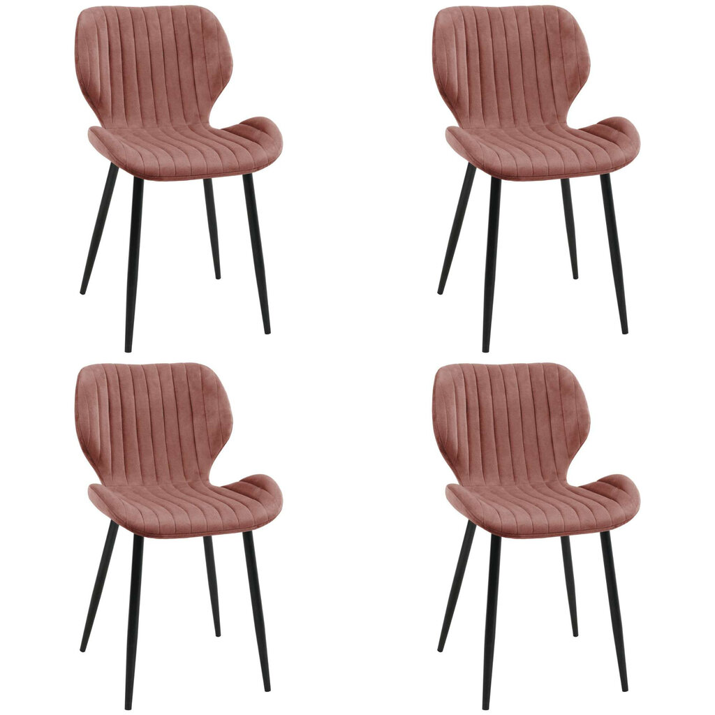 4 tuolin sarja Akord SJ.17, vaaleanpunainen hinta ja tiedot | Ruokapöydän tuolit | hobbyhall.fi