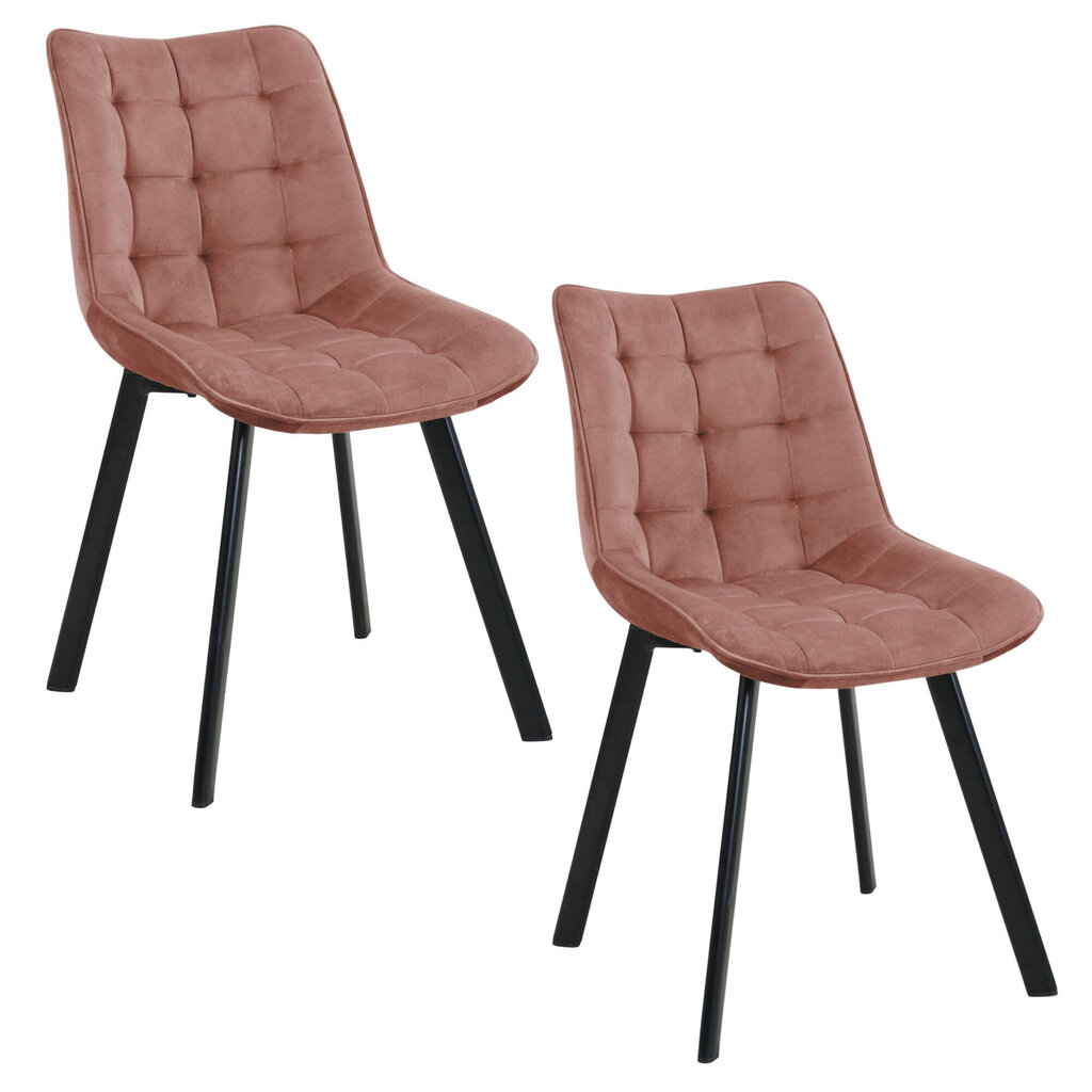 2 tuolin sarja Akord SJ.28, vaaleanpunainen hinta ja tiedot | Ruokapöydän tuolit | hobbyhall.fi