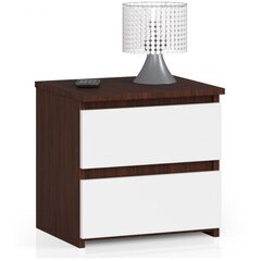 Yöpöytä NORE CL2 40 cm, ruskea/valkoinen hinta ja tiedot | Yöpöydät | hobbyhall.fi
