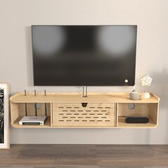 TV-taso, Asir, 116,5x19,5x24,5 cm, beige hinta ja tiedot | TV-tasot | hobbyhall.fi