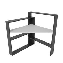 Pöytä, Asir, 93,6x114 cm, musta/valkoinen hinta ja tiedot | Tietokonepöydät ja työpöydät | hobbyhall.fi