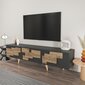 TV-taso, Asir, 160x45x35 cm, harmaa/ruskea hinta ja tiedot | TV-tasot | hobbyhall.fi