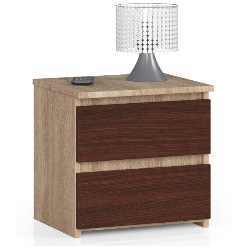 Yöpöytä NORE CL2 40 cm, tammen väri / ruskea hinta ja tiedot | Yöpöydät | hobbyhall.fi