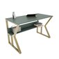 Pöytä, Asir, 120x72,8x60 cm, vihreä/kulta hinta ja tiedot | Tietokonepöydät ja työpöydät | hobbyhall.fi