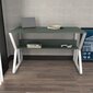 Pöytä, Asir, 120x72,8x60 cm, vihreä/valkoinen hinta ja tiedot | Tietokonepöydät ja työpöydät | hobbyhall.fi