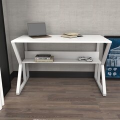 Pöytä, Asir, 120x72,8x60 cm, valkoinen hinta ja tiedot | Tietokonepöydät ja työpöydät | hobbyhall.fi