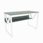 Pöytä, Asir, 120x72,8x60 cm, vihreä/valkoinen hinta ja tiedot | Tietokonepöydät ja työpöydät | hobbyhall.fi
