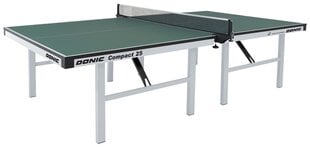 Pöytätennispöytä Donis Compact 25 ITTF, 25 mm, vihreä hinta ja tiedot | Pingispöydät | hobbyhall.fi