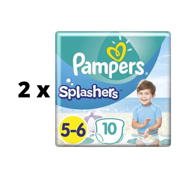 Vaipat Pampres Pants Splashers, koko 5-6, 14+ kg, 10 kpl x 2