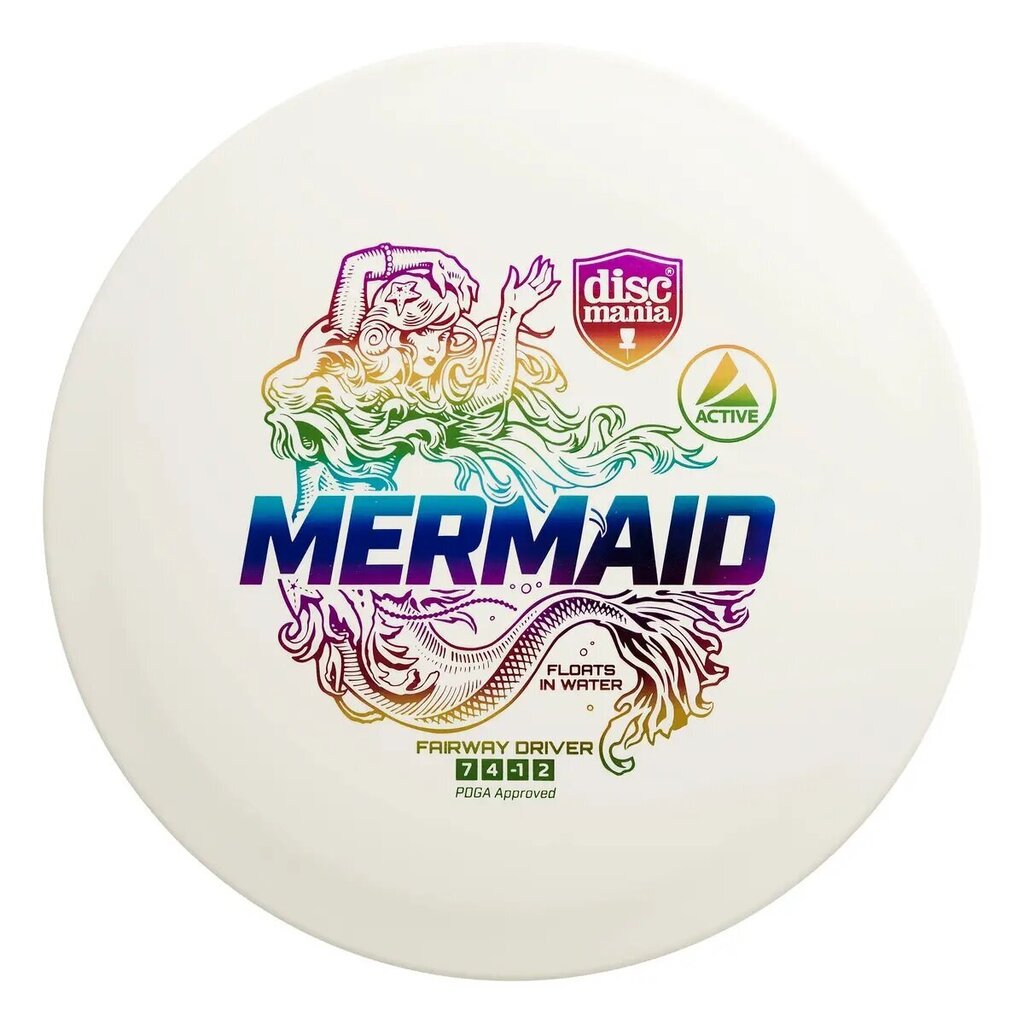 Frisbeegolfkiekko Discmania Fairway Driver Mermaid, valkoinen hinta ja tiedot | Frisbeegolf | hobbyhall.fi