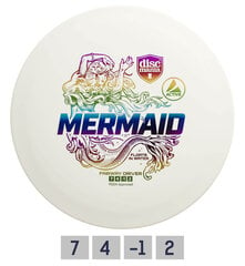 Frisbeegolfkiekko Discmania Fairway Driver Mermaid, valkoinen hinta ja tiedot | Frisbeegolf | hobbyhall.fi