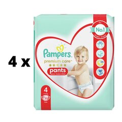 Vaipat PAMPERS Premium Pants, Kantopakkaus, koko 4, 22 kpl. x 4 kpl. paketti hinta ja tiedot | Vaipat | hobbyhall.fi