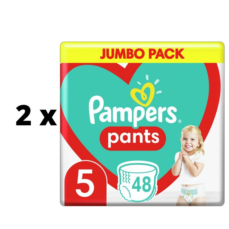 Vaipat PAMPERS Pants Jumbo Pack S5 48 kpl. x 2 kpl. paketti hinta ja tiedot | Vaipat | hobbyhall.fi