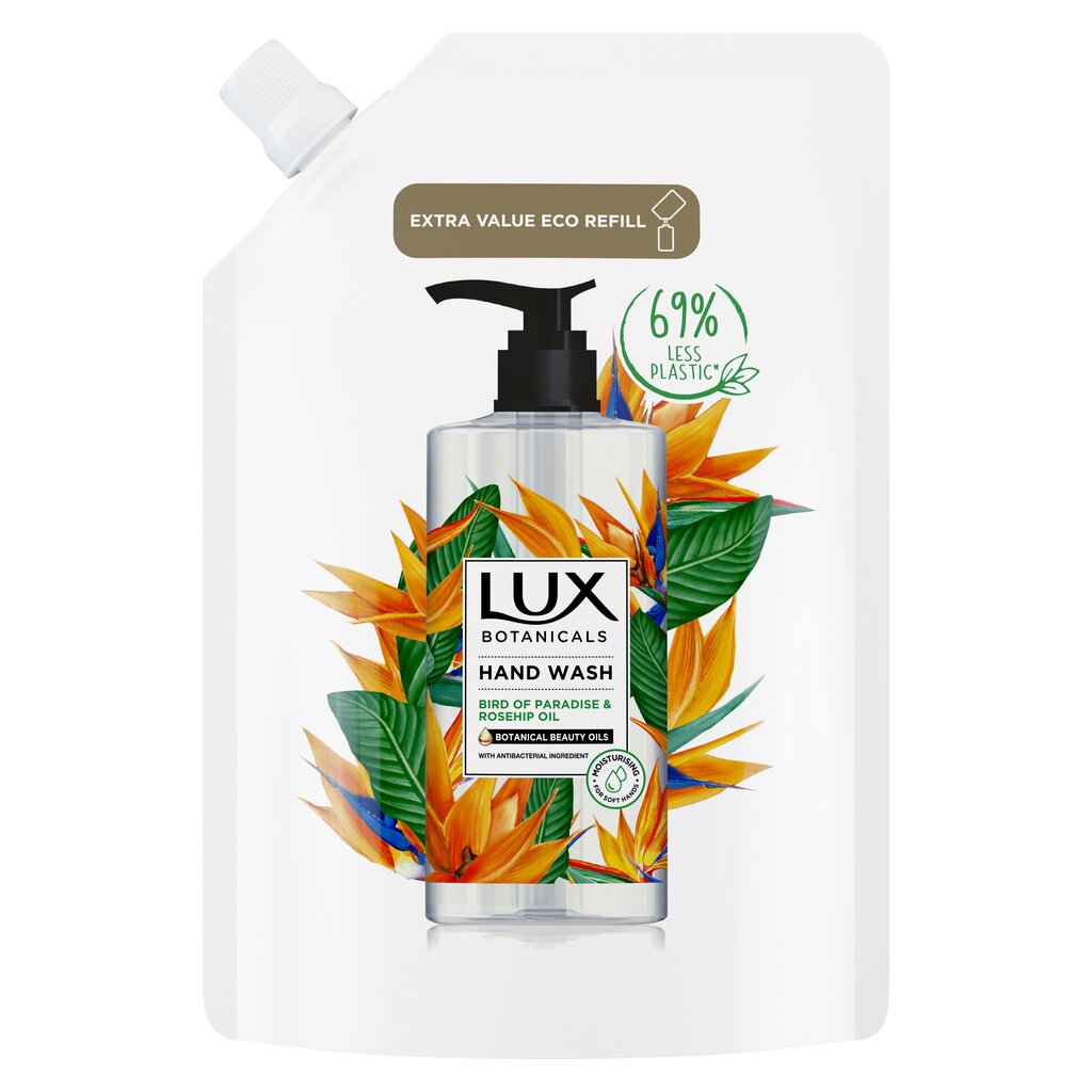 Saippuatäyttö Lux Botanical.Bird of Paradise Ruusunmarja, 500 ml, 3 kpl setti hinta ja tiedot | Saippuat | hobbyhall.fi