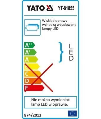 Seinälle asennettava ulkovalaisin aurinkopaneelilla ja liiketunnistimella 16 SMD LED Yato (YT-81855) hinta ja tiedot | Puutarha- ja ulkovalot | hobbyhall.fi