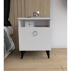 Kalune Design 835 yöpöytä, 52 cm, valkoinen hinta ja tiedot | Yöpöydät | hobbyhall.fi