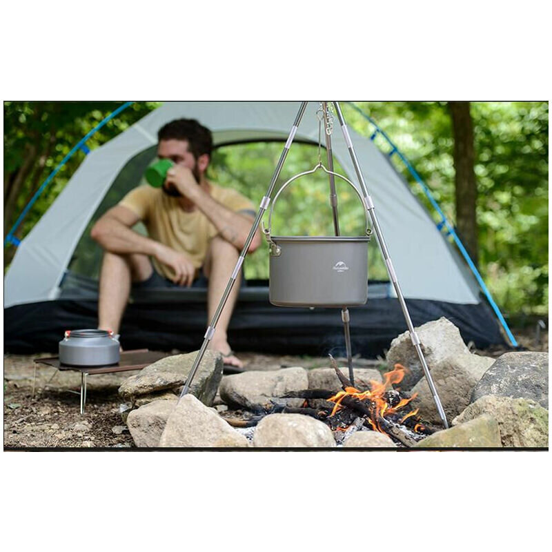 Taitettava kolmijalka Naturehike, 80cm hinta ja tiedot | Grillitarvikkeet ja -välineet | hobbyhall.fi