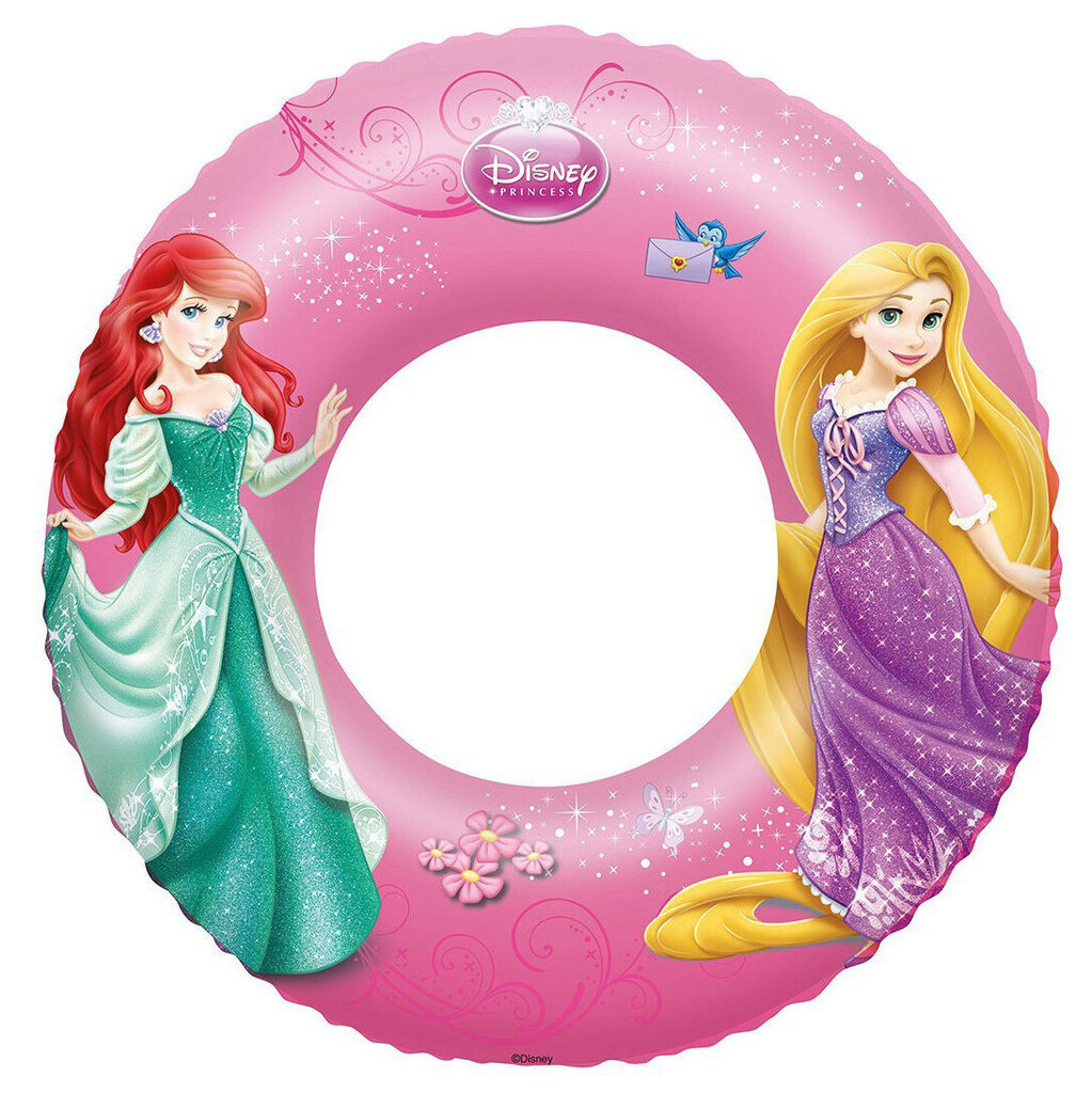Disney Princess Swimming Circle, 56 cm hinta ja tiedot | Puhallettavat vesilelut ja uima-asusteet | hobbyhall.fi