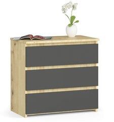 Yöpöytä NORE CL3, ruskea / tummanharmaa hinta ja tiedot | Yöpöydät | hobbyhall.fi