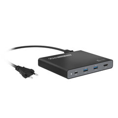 j5create JCDP392-FI - 90 W Sisäänrakennettu USB-C™ Travel Dock - EU hinta ja tiedot | J5 Create Tietokoneet ja pelaaminen | hobbyhall.fi