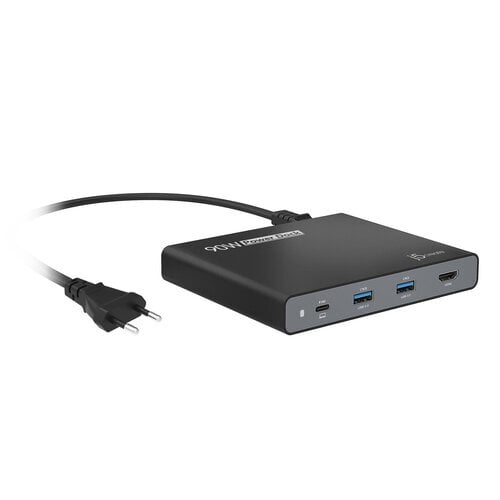 j5create JCDP392-FI - 90 W Sisäänrakennettu USB-C™ Travel Dock - EU hinta ja tiedot | Adapterit | hobbyhall.fi