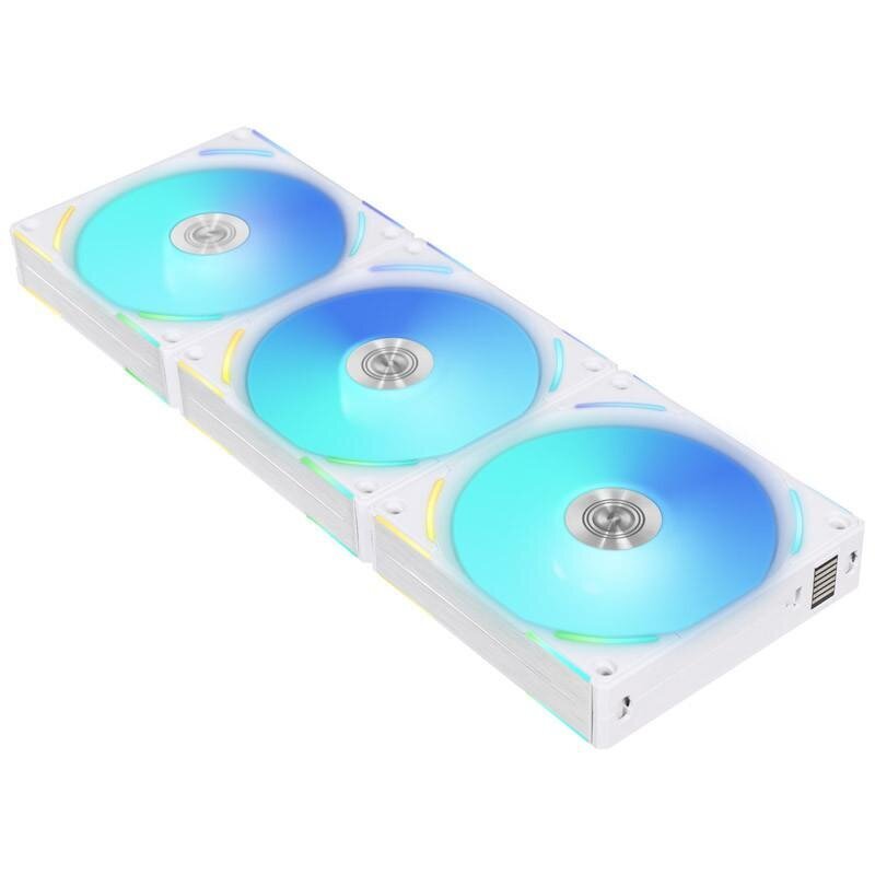 Lian Li UNI FAN AL120 V2 ARGB PWM tuuletin, kolmoispaketti ohjaimella - 120mm, valkoinen hinta ja tiedot | Tietokoneen tuulettimet | hobbyhall.fi