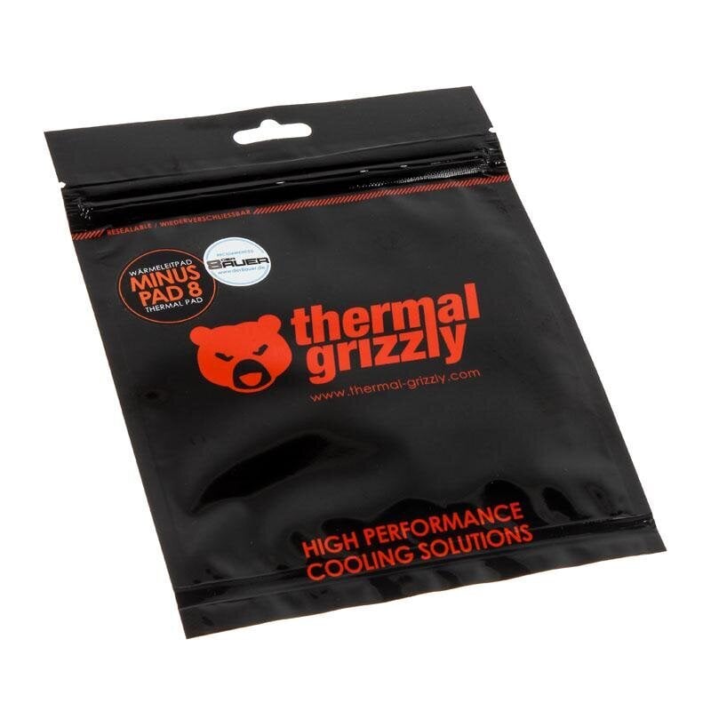 Lämpötyyny Thermal Grizzly Minus Pad 8, 100 х 100 х 1,5 mm hinta ja tiedot | Komponenttien lisätarvikkeet | hobbyhall.fi