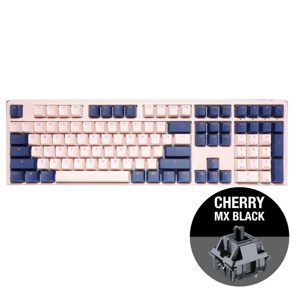 Mekaaninen näppäimistö Ducky One 3 Fuji täysikokoinen, Cherry MX Black hinta ja tiedot | Näppäimistöt | hobbyhall.fi