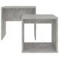 vidaXL Sohvapöytäsarja betoninharmaa 48x30x45 cm lastulevy hinta ja tiedot | Sohvapöydät | hobbyhall.fi