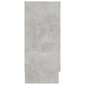 vidaXL Vitriinikaappi betoninharmaa 120x30,5x70 cm lastulevy hinta ja tiedot | Vitriinit | hobbyhall.fi