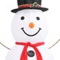 vidaXL Lumiukko joulukoriste LED-valoilla ylellinen kangas 180 cm hinta ja tiedot | Joulukoristeet | hobbyhall.fi