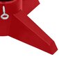 vidaXL Joulukuusen jalka punainen 55,5x55,5x15 cm hinta ja tiedot | Joulukuuset ja kranssit | hobbyhall.fi