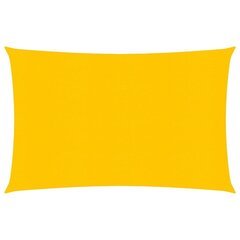 vidaXL Aurinkopurje 160 g/m² keltainen 2,5x4 m HDPE hinta ja tiedot | Aurinkovarjot ja markiisit | hobbyhall.fi