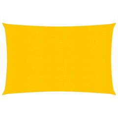 vidaXL Aurinkopurje 160 g/m² keltainen 2,5x4 m HDPE hinta ja tiedot | Aurinkovarjot ja markiisit | hobbyhall.fi