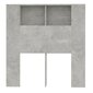 vidaXL Sängynpääty säilytystilalla betoninharmaa 100x18,5x104,5 cm hinta ja tiedot | Sängyt | hobbyhall.fi