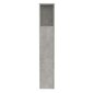 vidaXL Sängynpääty säilytystilalla betoninharmaa 100x18,5x104,5 cm hinta ja tiedot | Sängyt | hobbyhall.fi
