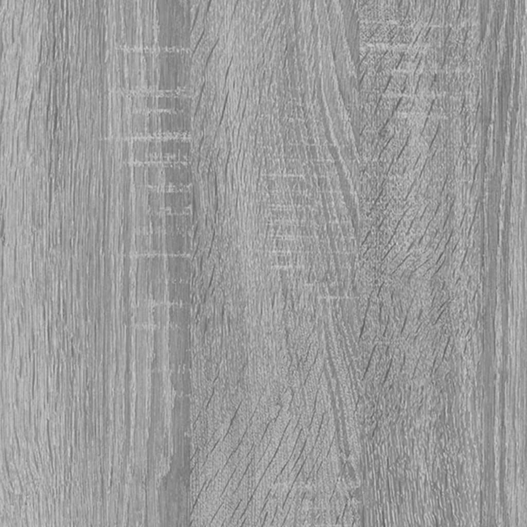 vidaXL Seinäkaapit 2 kpl harmaa Sonoma 60x36,5x35 cm tekninen puu hinta ja tiedot | Olohuoneen kaapit ja lipastot | hobbyhall.fi