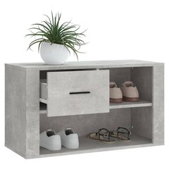 vidaXL Kenkäkaappi betoninharmaa 80x35x45 cm tekninen puu hinta ja tiedot | Kenkäkaapit ja -hyllyt | hobbyhall.fi